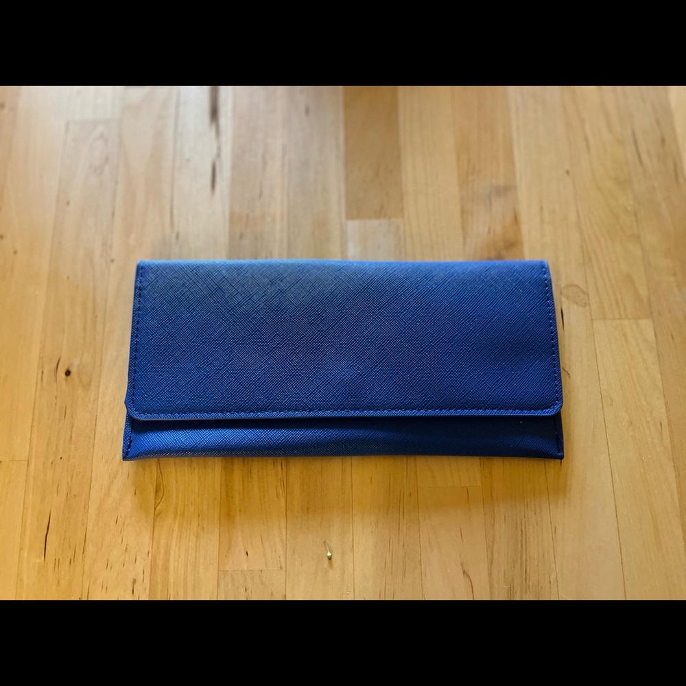 Cobalt Blue Flexible Wallet Clutch